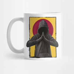 Praying Hands Men's Black Rap Hip Hop Musik Mug